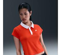 Nike Polo retro de ajuste entallado - Mujer - Rojo L (EU 44-46)