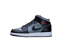 Nike Air Jordan 1 Mid (Gs) - Tenis de baloncesto para niño, Negro/Rojo Gimnasio, Gris partícula, 6Y