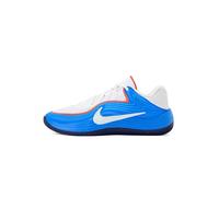 Nike Precision 8 Low - Tenis de Baloncesto Unisex para Adultos, Blanco/Blanco/Azul Foto Claro/Rojo Picante, 10.5 Mujeres/9 Hombres