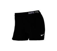 Nike Pro 3" Cool Pantalón corto, Mujer, Negro/Blanco, M