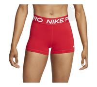 Nike Pro 3" Shorts Pantalones Cortos, Rojo University/Blanco, S para Mujer