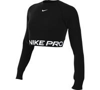 Nike Pro DF 365 Crop LS Top, Blanco/Negro, Extra-Large para Mujer