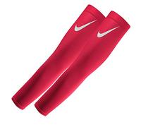 NIKE Pro Dri-FIT 3.0 - Mangas de brazo para adulto, Rojo University/Blanco, S/M
