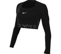 Nike Pro Dri-Fit HV9992-010 - Manga Larga Corta para Mujer, Negro/Anthracite/Blanco, L