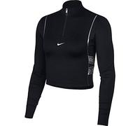Nike Pro Hyperwarm Sudadera, Mujer, Black/Metallic Silver, M