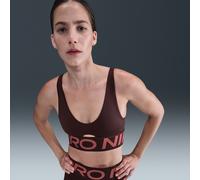 Nike Pro Indy Plunge Sujetador deportivo de sujeción media con almohadilla - Mujer - Rojo M