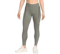 Nike Pro Leggings De 7/8 De Talle Medio con Estampado - Mujer, Light Army/Cargo Khaki/White, HJ1219-320, L