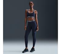 Nike Pro Leggings de talle medio con paneles de malla - Mujer - Azul M (EU 40-42)