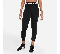 Nike Pro Leggings de tres cuartos de talle medio con panel de malla - Mujer - Negro XS (EU 32-34)