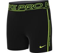 Nike Pro Pantalón Corto De 8 Cm Dri-Fit - Niña, Black/Volt/Volt, FZ5614-010, S