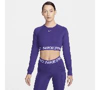 Nike Pro Parte de arriba corta de manga larga Dri-FIT - Mujer - Morado XS (EU 32-34)