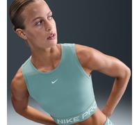 Nike Pro Parte de arriba corta de tirantes Dri-FIT - Mujer - Verde S (EU 36-38)