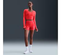 Nike Pro Sculpt Mallas cortas Dri-FIT de talle alto de 13 cm - Mujer - Rojo XXS (EU 30)