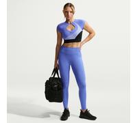 Nike Pro Seamless Leggings de 7/8 de talle alto - Mujer - Azul XL (EU 48-50)