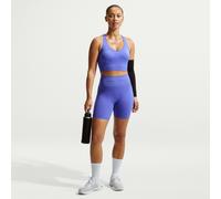Nike Pro Seamless Mallas cortas de 13 cm y talle alto Dri-FIT - Mujer - Azul XS (EU 32-34)