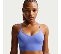Nike Pro Seamless Sujetador deportivo de sujeción ligera con almohadilla - Mujer - Azul XL