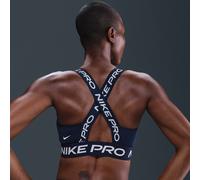 Nike Pro Sujetador deportivo de sujeción ligera sin almohadilla - Mujer - Azul S