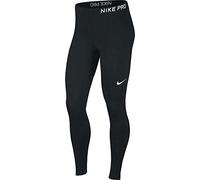 NIKE Pro Tights Mallas, Mujer, Negro/Blanco, S