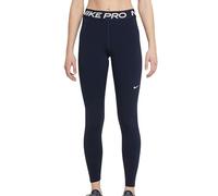 NIKE Pro Tights Navy Pants, Obsidian/White, L Women's