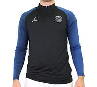 Nike PSG M Nk Dry Strk Dril Top 4Th Long Sleeved T-Shirt, Hombre, Black/Hyper Cobalt/(White) (No Sponsor-Plyr), 2XL