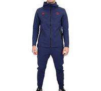 Nike PSG M NSW TCH Pck Hoodie FZ Cl Sudadera, Hombre, Midnight Navy/University Red, L