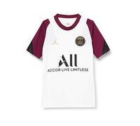 Nike PSG Y NK BRT Strke Top SS Cl T-Shirt, Unisex niños, White/Bordeaux/Black/Truly Gold Full Sponsor-3Rd, L