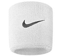 NIKE Pulseras Swoosh (un par), Color Blanco/Negro, Talla única
