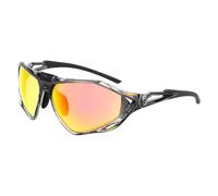 NIKE RAVE P N IU4883X 011 - Gafas de Sol Unisex, Lentes Polarizadas Plata Espejo, Montura Negra, Protección UV400, Diseño Cuadrado Deportivo