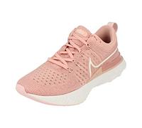NIKE React Infinity Run Flyknit 2 CT2423 - Tenis Deportivos para Correr para Mujer (Talla 4.5, US 7 EU 38, Rosa esmaltado, Blanco, Rosa, Espuma 600)