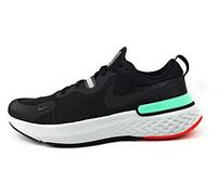 Nike React Miler, Running Shoe Hombre, Black/Black-Iron Grey-Green Glow-Chile Red-Photon Dust, 45.5 EU