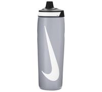 Nike Refuel Bottle 24 OZ - Botella de agua deportiva sin BPA, hermética (WOLF GREY/BLACK/WHITE)