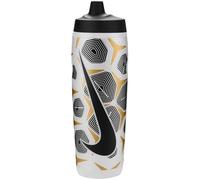 Nike Refuel Bottle - Botella Deportiva (709 ml, 709 ml), diseño gráfico, Transparente, Negro, Dorado y Plateado