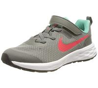 NIKE Revolution 6, Zapatillas de Gimnasia Unisex niños, Smoke Grey Siren Red Washed Teal, 40 EU