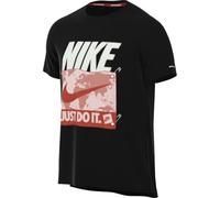 Nike Rise 365 Run Energy Dri-Fit HJ4158-010 - Camiseta de Correr de Manga Corta para Hombre, Color Negro y Rojo