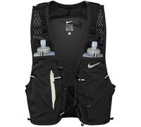 Nike Run Vest - Chaleco de 5 litros para Correr, Mochila de hidratación, para Correr, Entrenamiento al Aire Libre, 5 litros, Color Negro/Vela/Vela, M