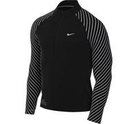 Nike Running Division Camiseta De Running Dri-Fit con Media Cremallera - Hombre, Black/Reflective Silv, FZ1127-010, M