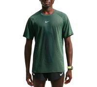 Nike Running - Ropa para trail running - M Nike AF Stride SS Top Black Lt Green Spark Reflective Silver - Talla S - Verde Verde S