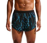 Nike Running - Ropa para trail running - M Nike Dri-Fit ADV Aeroswift 2In Aop Short Black White de Lana - Talla M - Negro Negro M