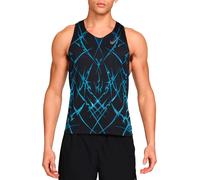 Nike Running - Ropa para trail running - M Nike Dri-Fit ADV Aeroswift Singlet Aop Black White - Talla L - Negro Negro L