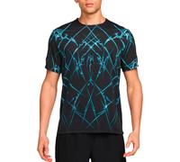 Nike Running - Ropa para trail running - M Nike Dri-Fit ADV Aeroswift SS Aop Black White - Talla L - Negro Negro L