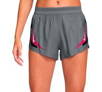 Nike Running - Ropa trail running mujer - W Nike Aeroswift Dri-Fit ADV 3In Short GX Iron Grey White Gcw#12 - Talla XS - Gris Gris XS