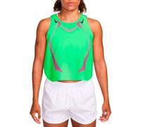 Nike Running - Ropa trail running mujer - W Nike Aeroswift Dri-Fit ADV Crop Tank GX Illusion Green Black Gcw#13 para Mujer - Talla M - Verde Verde M