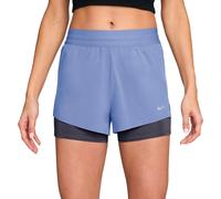 Nike Running - Ropa trail running mujer - W Nike Swift 2in1 Short Aluminum Royal Tint Reflective Silver - Talla M - Púrpura Púrpura M