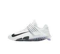 NIKE SAVALEOS - Zapatos Unisex con Cordones para Adultos, Blanco/Negro-Gris Hierro-Naranja láser, 38.5 EU, Blanco Negro Hierro Gris Láser Naranja, 38.5 EU