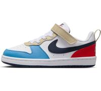 NIKE Shoes Court Borough Low Recraft Zapatillas - Niño/A Pequeño/A, White/Thunder Blue-Lt Crimson, DV5457-124, 32 EU (1Y US)