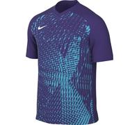 NIKE Short-Sleeve Soccer Jersey M Nk DF Prcsn Vi JSY SS, Court Purple/Chlorine Blue/White, DR0944-547, XS