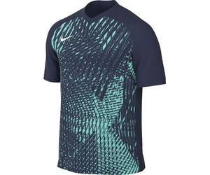 NIKE Short-Sleeve Soccer Jersey M Nk DF Prcsn Vi JSY SS, Midnight Navy/Hyper Turq/White, DR0944-410, XS