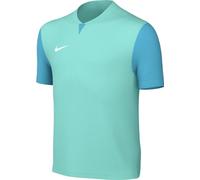 NIKE Short-Sleeve Soccer Jersey Y Nk DF Trophy V JSY SS, Hyper Turq/Chlorine Blue/White, DR0942-354, XS