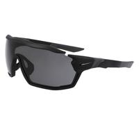 Nike Show X Rush IU4706 - Gafas de sol deportivas para correr, ciclismo, rendimiento al aire libre, color negro mate y gris oscuro, talla única