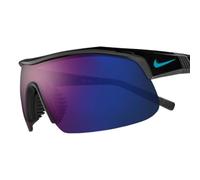 Nike Gafas de sol unisex Show X1, 5818010, lentes de espejo negro/azul, talla única, 5818010 Black/Blue Mirror Lens, Talla única